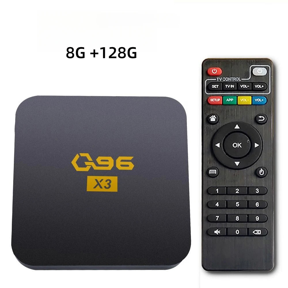 Q96 X3 TV Box Android Home Theater Smart TV Box Set Top Box Android 13 Allwinner H313 HDR10 4K UHD 4G Tv Box Android