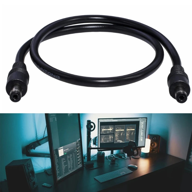 DC Power Plug Cable 5.5 X 2.1Mm Male to 5.5X2.1Mm Male Adapter Connector Wire Extension Power Supply Cable for Routers LED Light