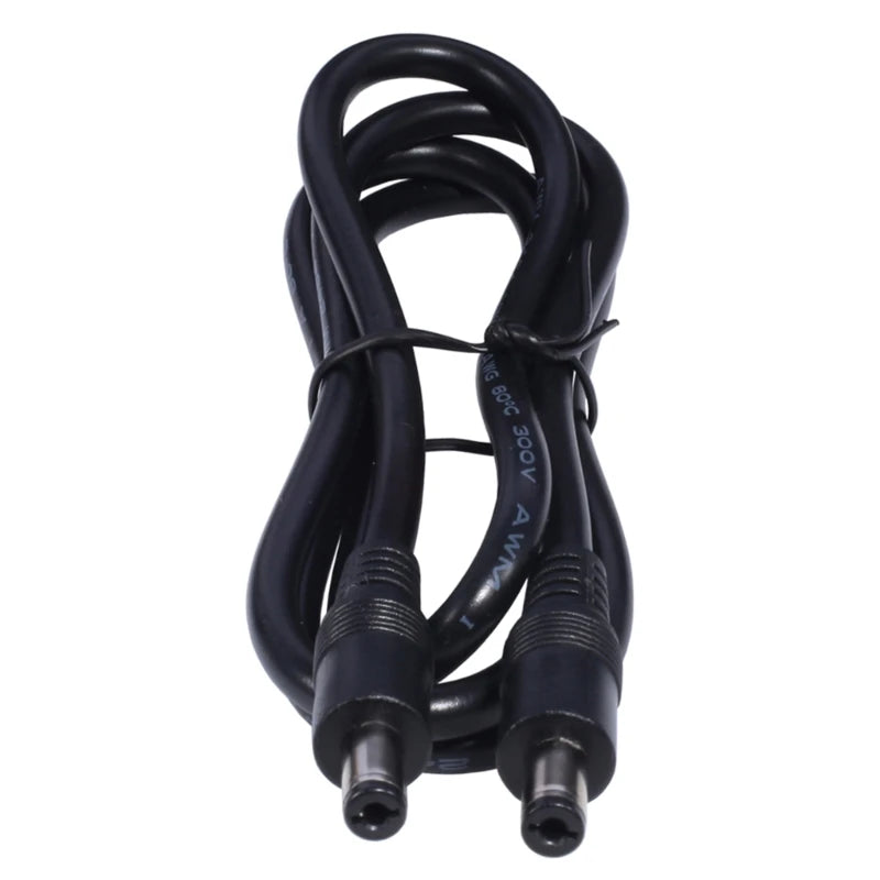 DC Power Plug Cable 5.5 X 2.1Mm Male to 5.5X2.1Mm Male Adapter Connector Wire Extension Power Supply Cable for Routers LED Light