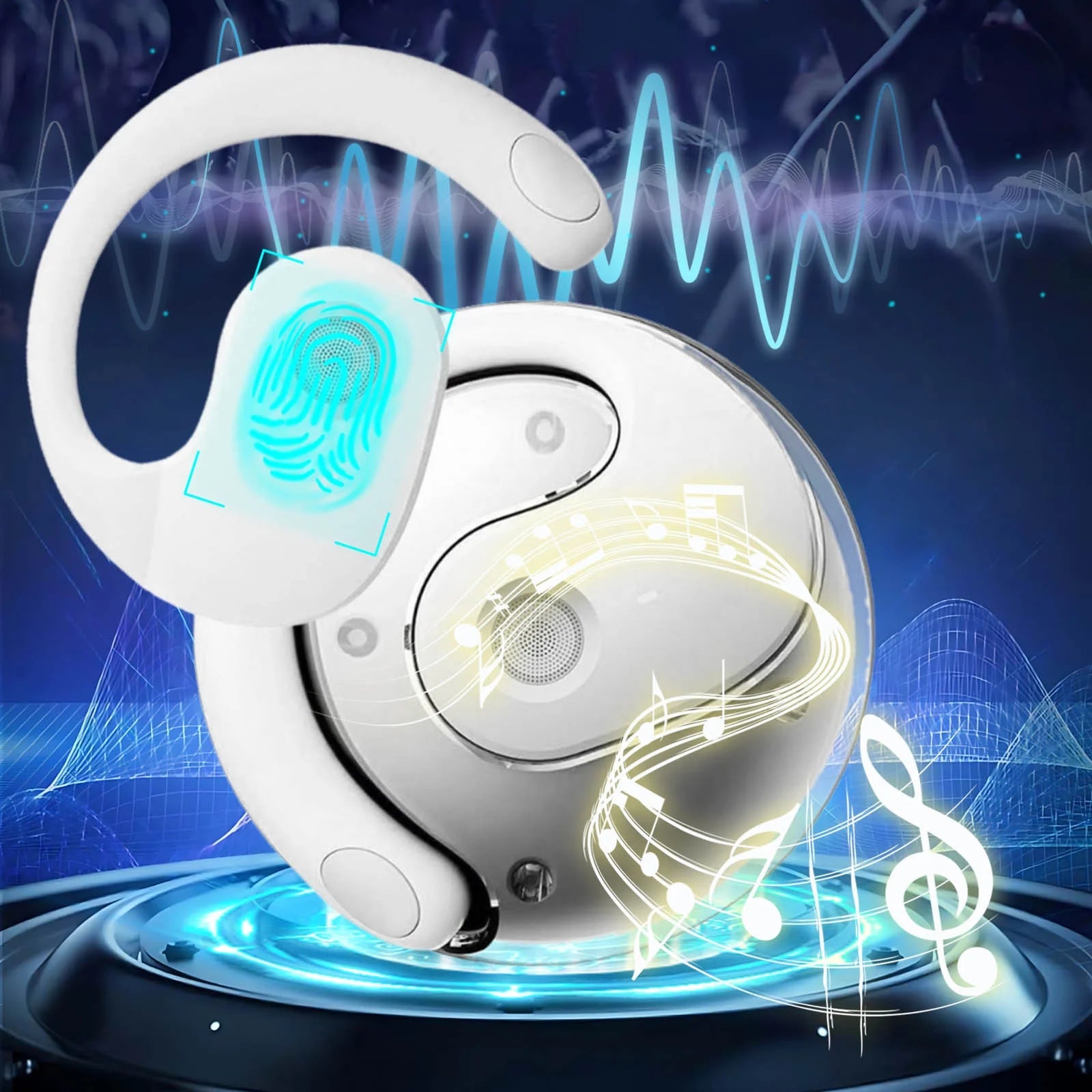 Translator Earbuds with ANC Noise-Canceling & Bluetooth 5.4, Real-Time 144 Languages Translation with Smart Display Case for Business Travel/International Meetings