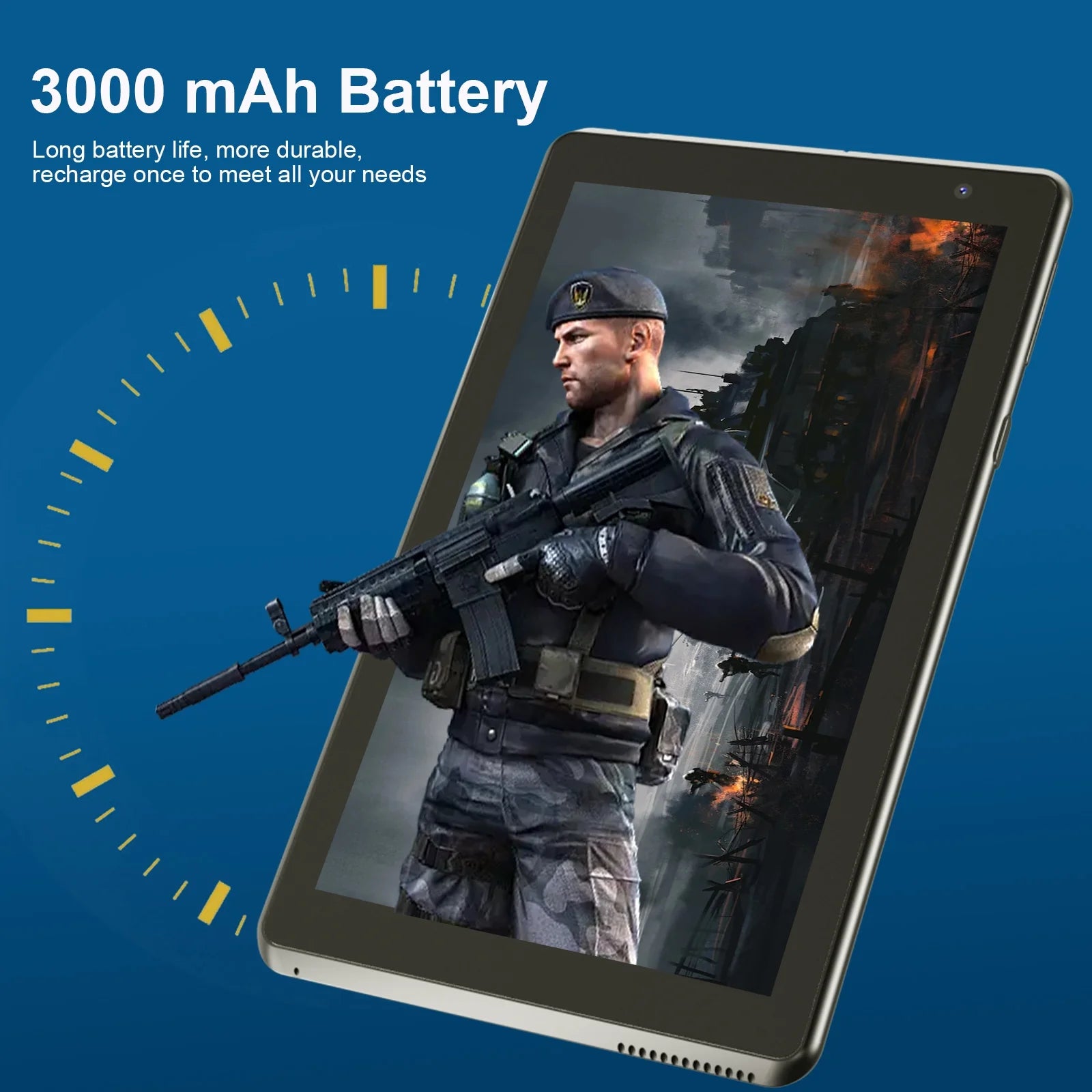 Tablet, 7 Inches Tablets, Android OS, 32GB Storage 2GB RAM Quad-Core CPU, Wifi Bluetooth Dual Cameras, 7" Portable Tablets (Black).