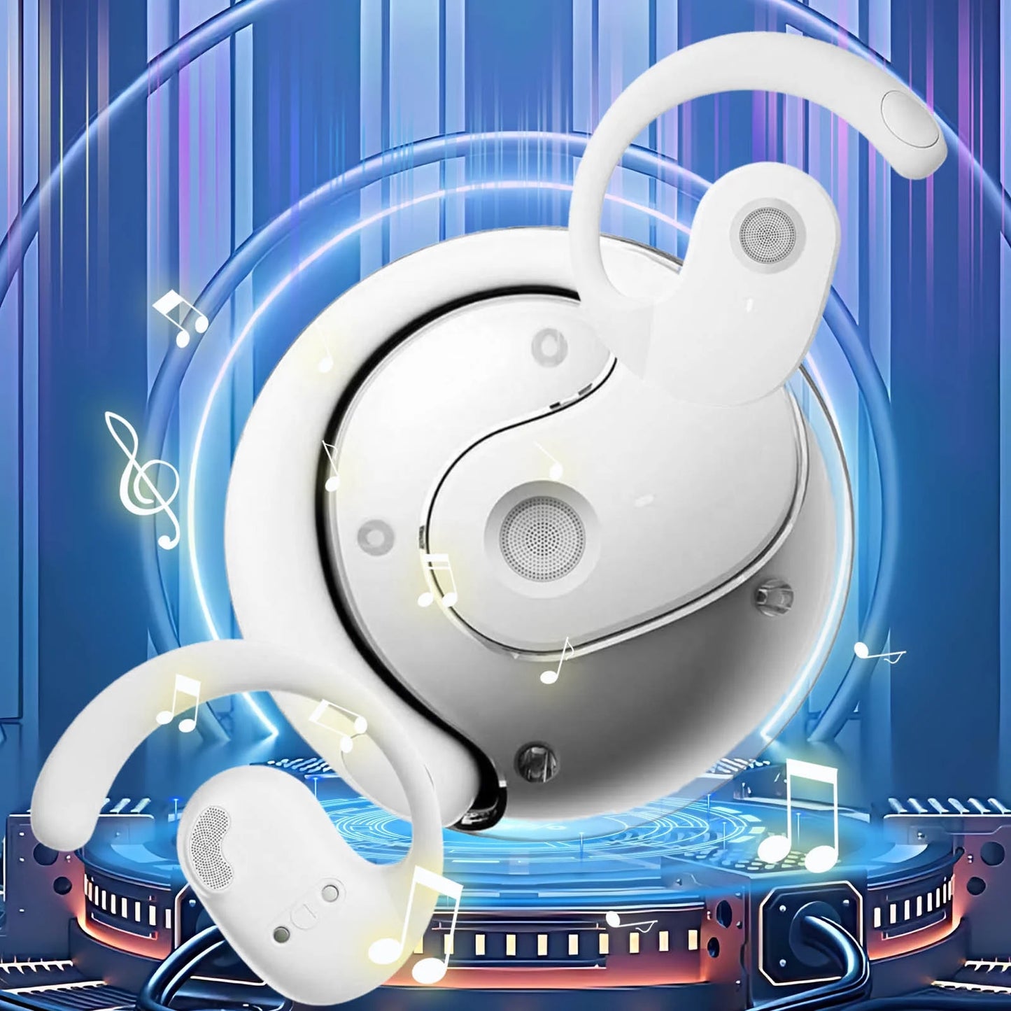 Translator Earbuds with ANC Noise-Canceling & Bluetooth 5.4, Real-Time 144 Languages Translation with Smart Display Case for Business Travel/International Meetings