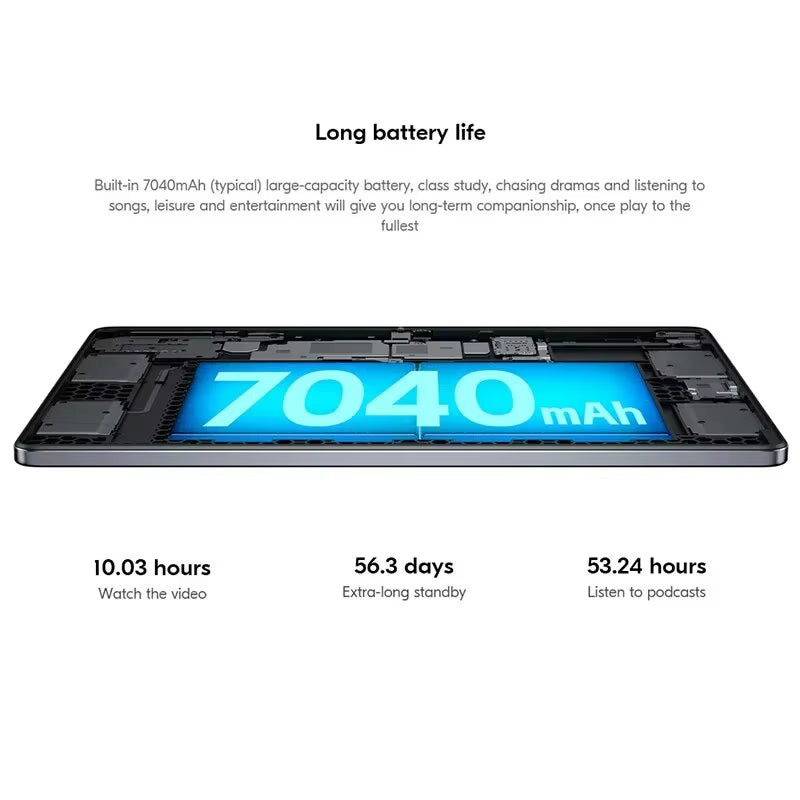Global ROM  Xiaoxin Pad 2024 Tablet 8GB 128GB Pads Qualcomm Snapdragon 685 Octa Core 11" WIFI 8MP Cam7040Mah 20W Charger