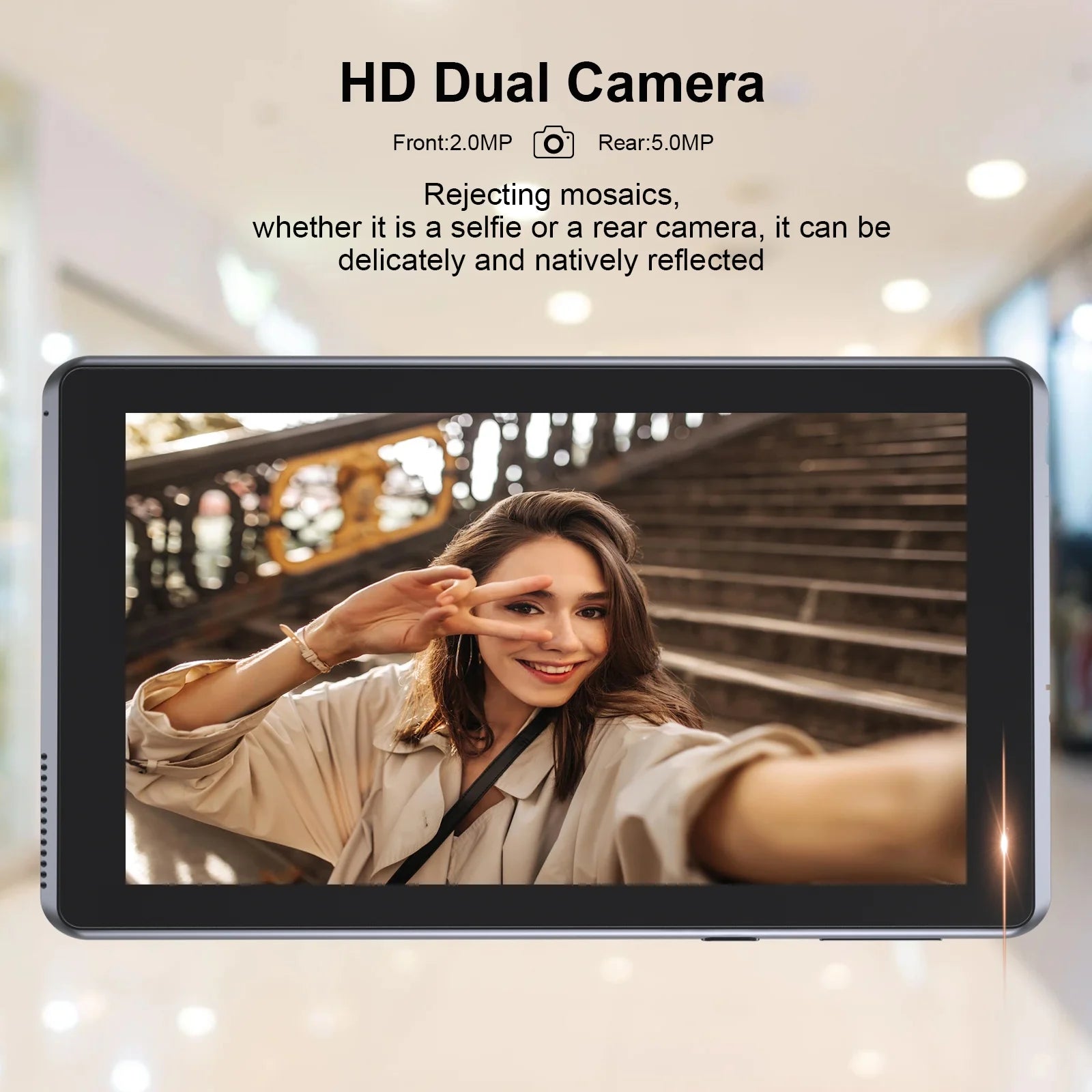 Tablet, 7 Inches Tablets, Android OS, 32GB Storage 2GB RAM Quad-Core CPU, Wifi Bluetooth Dual Cameras, 7" Portable Tablets (Black).