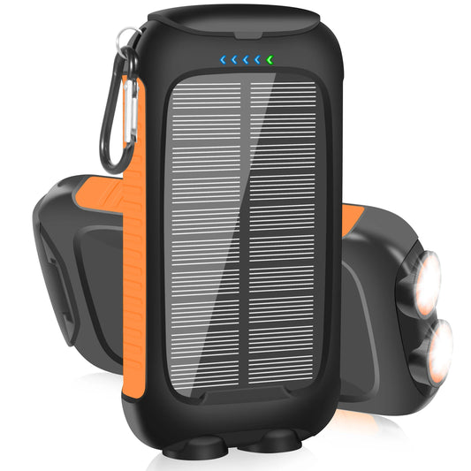 Waterproof Outdoor Solar Power Bank 10000Mah Dual USB Travel Outdoor Solar Mobile Phone Charger Solar Powerbanks for Camping
