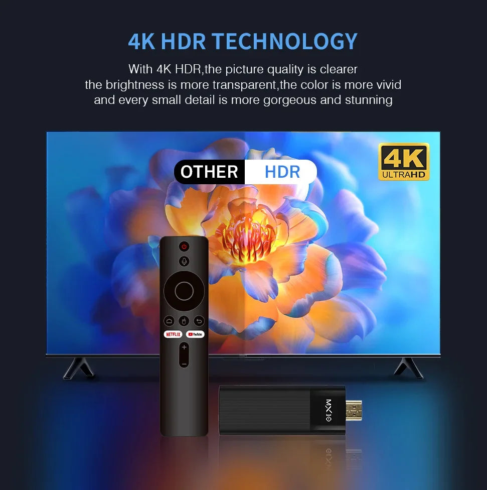 4K  F3 PRO TV Stick 4K Fire TV Stick TV Remote Control Android TV Stick Quad Core Firestick 4K