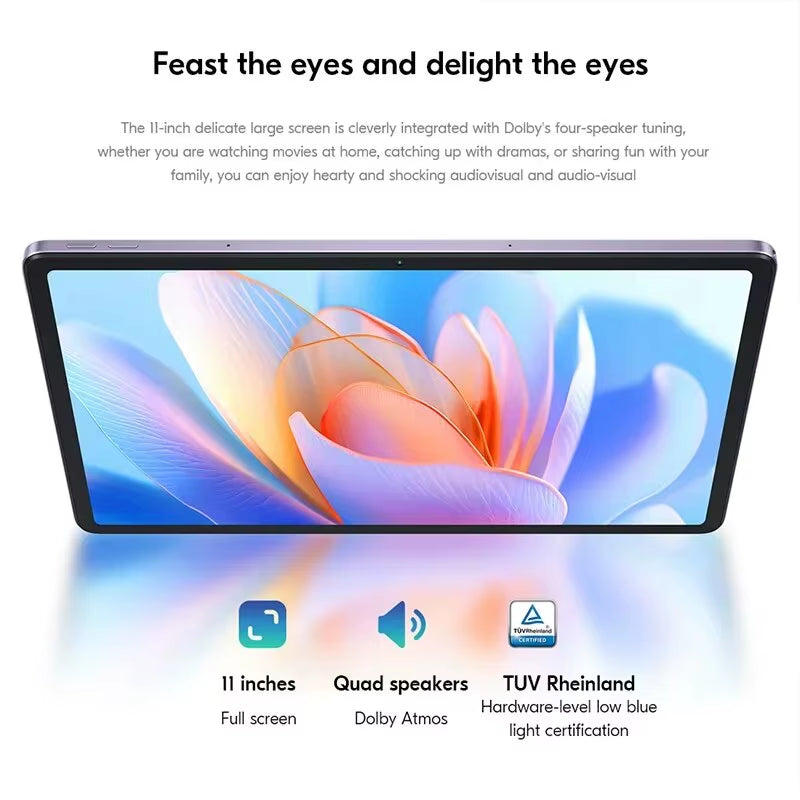 Global ROM  Xiaoxin Pad 2024 Tablet 8GB 128GB Pads Qualcomm Snapdragon 685 Octa Core 11" WIFI 8MP Cam7040Mah 20W Charger