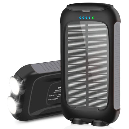 Waterproof Outdoor Solar Power Bank 10000Mah Dual USB Travel Outdoor Solar Mobile Phone Charger Solar Powerbanks for Camping