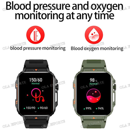 New Smartwatch 1.95 Inch Screen Health Monitoring Watches IP68 Waterproof Sport Fitness Smart Watch for Men Women Reloj Hombre