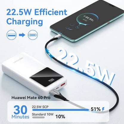Power Bank 10000Mah Fast Charge Powerbank Portable Charger Spare Battery for Iphone 16 Samsung Xiaomi External Batteries