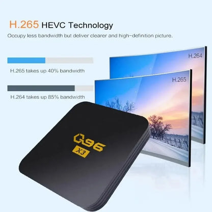 Q96 X3 TV Box Android Home Theater Smart TV Box Set Top Box Android 13 Allwinner H313 HDR10 4K UHD 4G Tv Box Android